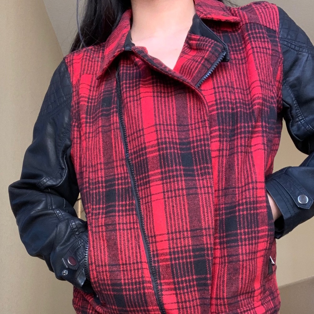 Faux leather jacket